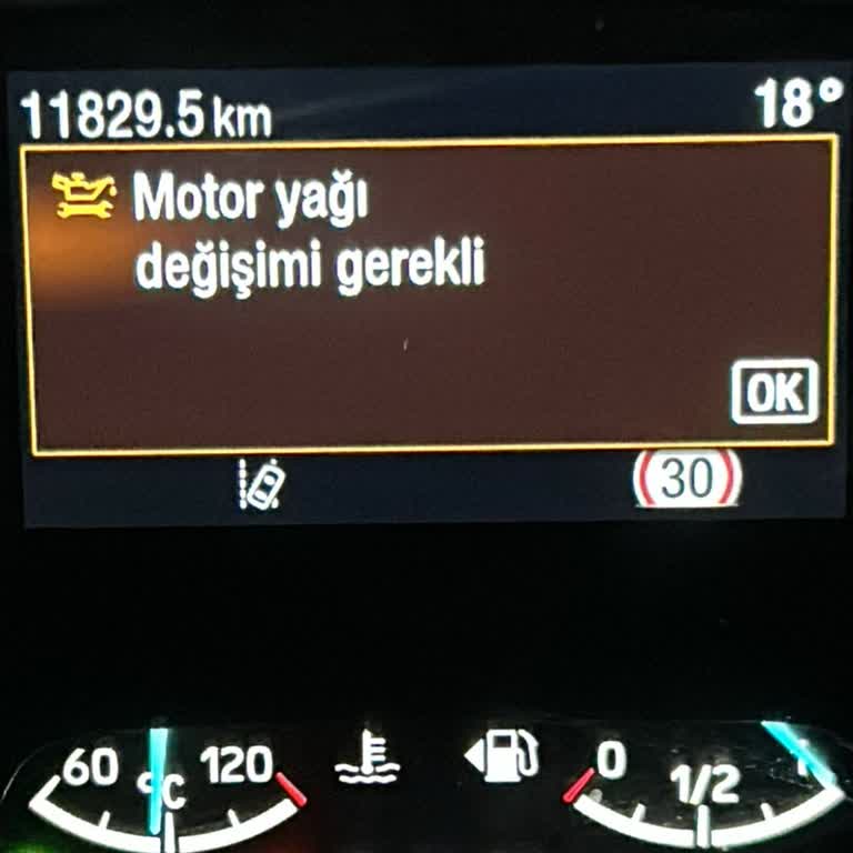 Ford Focus Yağ Değişim Uyarısı Ve Servis Sürecinde Mağduriyet
