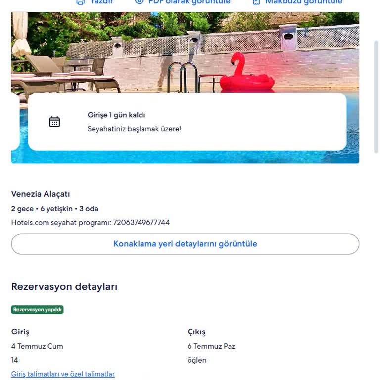 Hotels.com verweigert Rückerstattung für Venezia Alaçatı trotz Brand und Sperrung