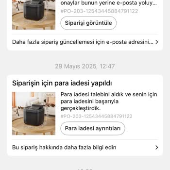 İptal Edilen Siparişin İadesi Yapılmadı, Bankamda Görünmüyor