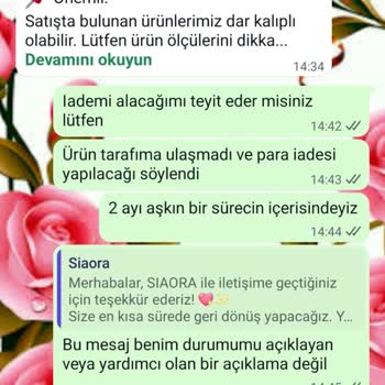 Sipariş Edilen Ürün Teslim Edilmedi, Ücret İadesi Yapılmıyor