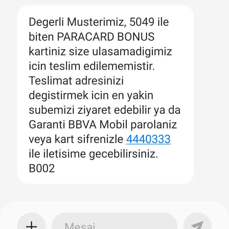 Üç Kez Teslim Edilemeyen Kart Mağduriyeti