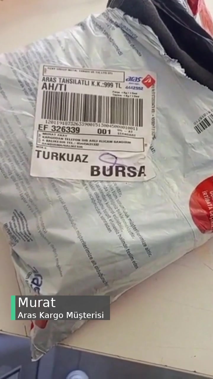 Ürünün Siparişimle Alakası Yok Aras Kargo Bandırma Şubesinde Bakmama İzin Verilmedi videonun kapak resmi