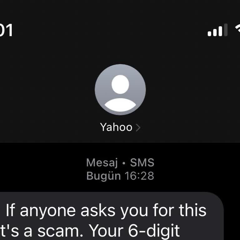 Rızam Dışında Numaram Kullanılarak Yahoo'dan SMS Alıyorum Ve Sorumluluk Kabul Etmiyorum