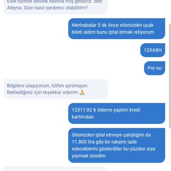 Bilet İptalinde 5 Dakikada 500 Lira Kesinti Mağduriyeti