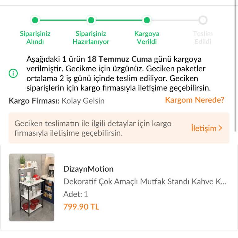 Kargo Teslim Edilmedi, Habersiz İade Ve Para İşlemi Sorunu