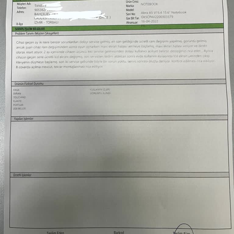 Monster Bilgisayar'da Sorunlar Çözülmüyor, Ücretli Parça Değişimiyle Oyalama