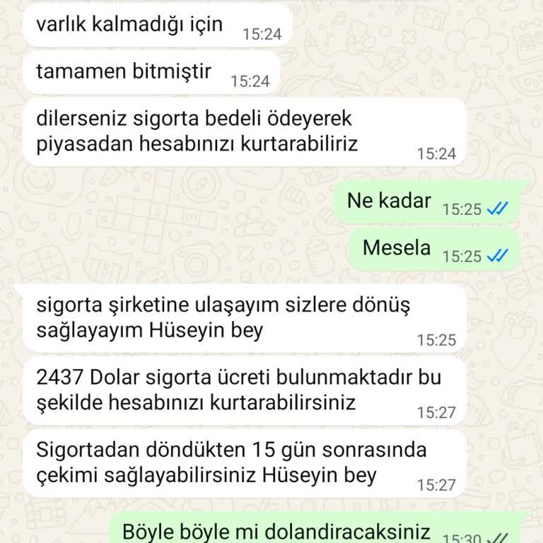 Yatırılan Paranın Kaybedilmesi Ve Ek Ücret Talepleri