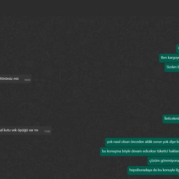 İlgisiz Müşteri Hizmeti Ve Geciken Kargo Bilgisi