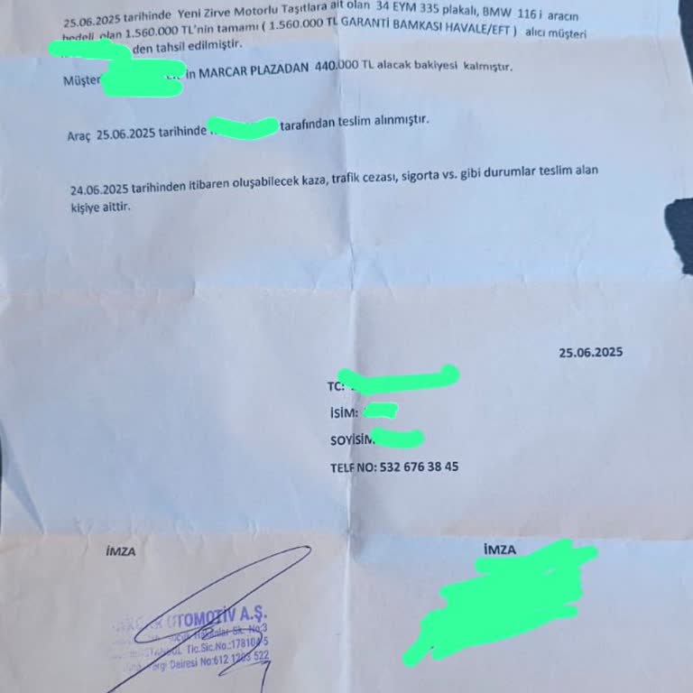 Satın Aldığım Araçta Eksik Satış Ve Gizli Kusur Sorunu