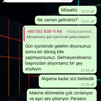 Çamaşır Makinem Bir Aydır Yapılmadı Ustalar Çözüm Sunmuyor