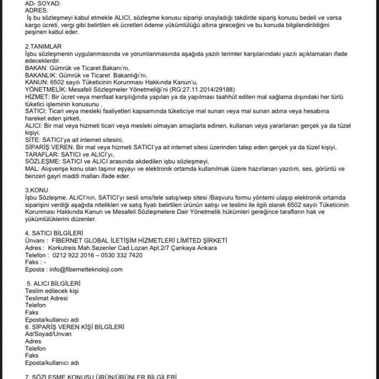 Fibernet Adıyla Yanıltıcı Modem Satışı Ve Sahte Sözleşme Mağduriyeti