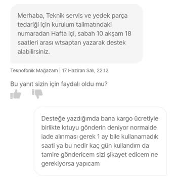 Yeni Alınan Saatte Şarj Sorunu Ve Yetersiz Teknik Servis Deneyimi
