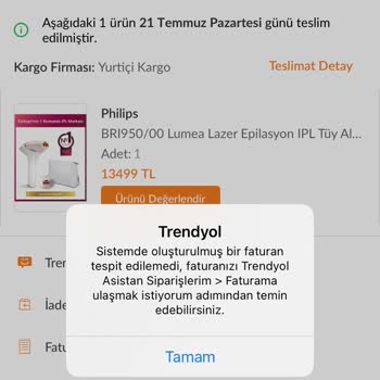 Trendyol'dan Satın Alınan Philips Lumea Cihazının Sahte Çıkması Ve Satıcı Problemleri