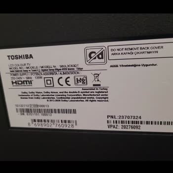 Toshiba Televizyonum 4 Yılda Bozuldu Büyük Hayal Kırıklığı Yaşadım