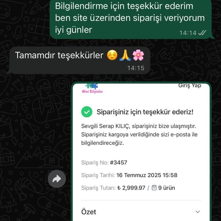 Sipariş Sonrası Tamamen Sessizlik Ve İlgisizlik