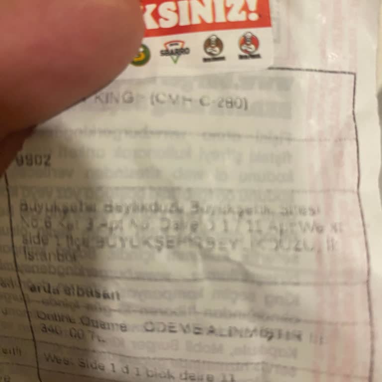 Yanlış Ve Eksik Sipariş, Soğuk Ürün Teslimatı