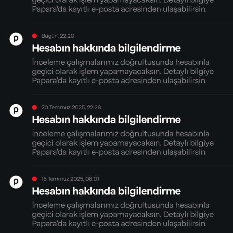Papara Hesap İncelemesi Sürecinin Uzaması Ve Mağduriyet