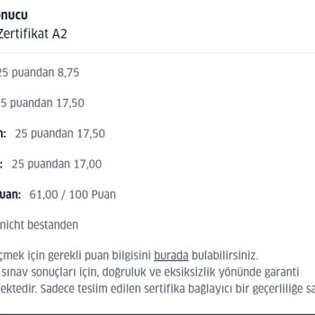 Goethe Institut A2 Sınavında Yazma Bölümü Puanlamasında Mağduriyet Ve Yeniden Değerlendirme Talebi