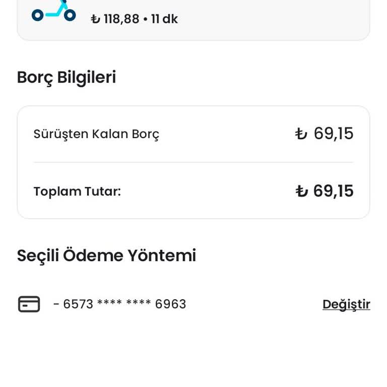 BinBin Borç Ödemesi Sonrası Fazla Ücretlendirme Mağduriyeti