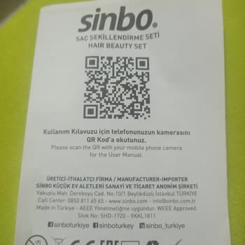 Arızalı Sinbo Saç Şekillendirme Seti İçin Şok Market'te İade Sorunu