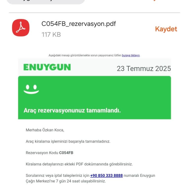 Araç Rezervasyonunun Evrak Yetersizliği Nedeniyle İptali Ve Ücret İadesinin Yapılmaması