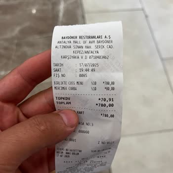 Baydöner Menü Fiyatı Tabela Yanıltması Ve Kasa Sürprizi