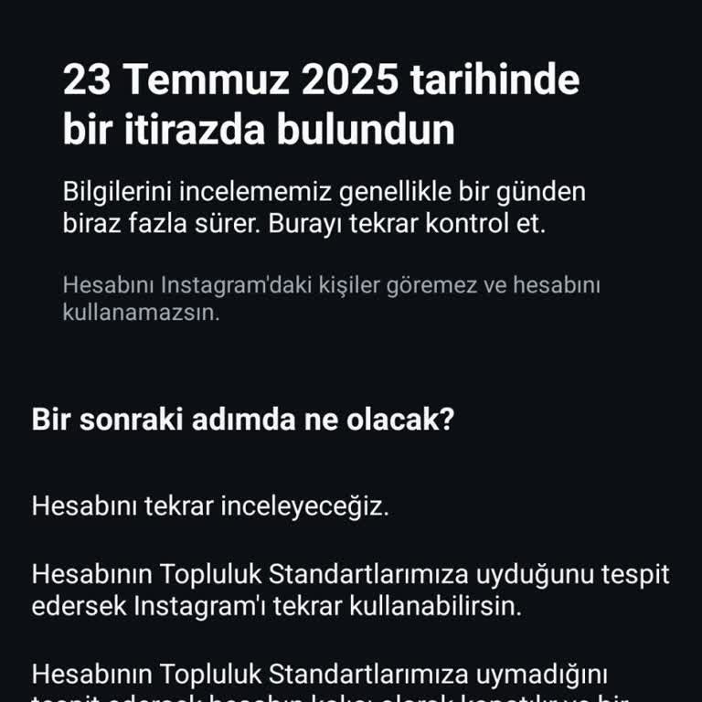 Instagram Hesabım Haksız Yere Tekrar Askıya Alındı, Mağdur Oldum