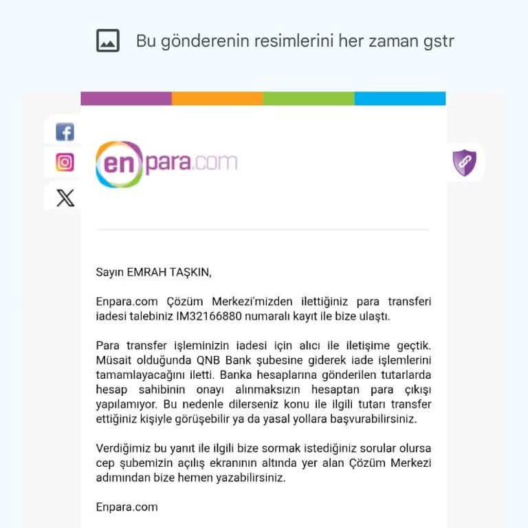 Yanlış Havale Sonrası Yetersiz Destek Ve Mağduriyet