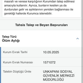 Yetim Maaşı Başvurusunda Gecikme Ve Mağduriyet