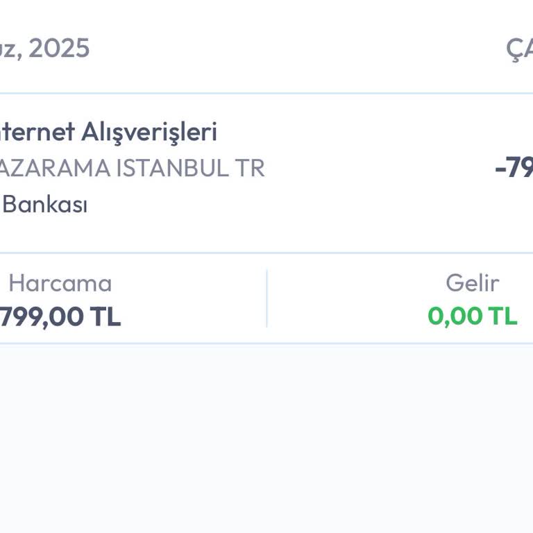 Haberim Olmadan Pazarama Tarafından Kartımdan 800 TL Çekildi