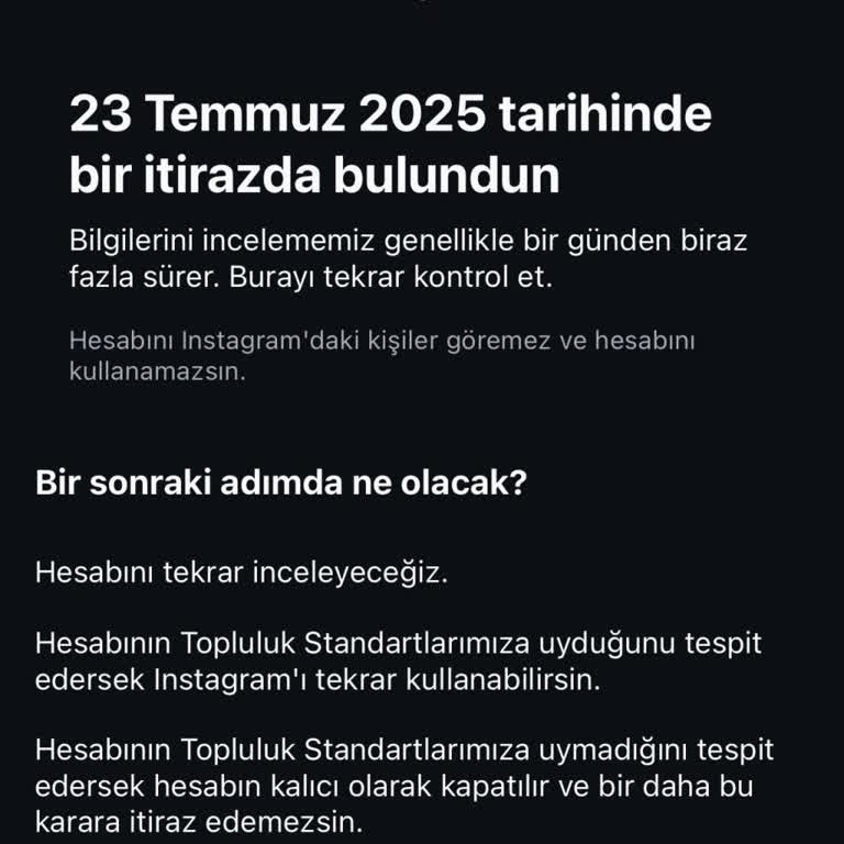 Instagram Hesabım Sebepsiz Askıya Alındı Kimlik Doğrulaması Sonrası Hala Açılmadı