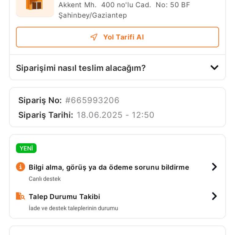 45 Gündür İade Yapılmayan Sipariş Ve İlgisizlik