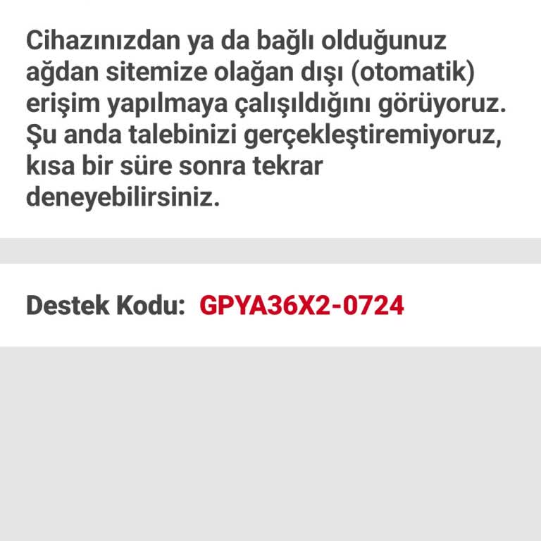 Sahibinden Sitesinde Sürekli Aynı Hatayla Karşılaşıyorum