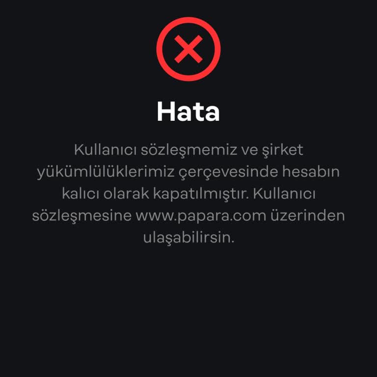 Papara Hesabım Kapatıldı, İçindeki Parama El Konuldu