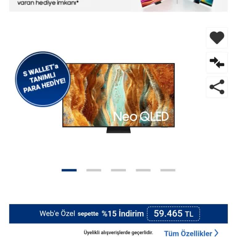 Samsung Bayisinden Aldığım Televizyonun Yüksek Fiyatı Nedeniyle Yaşadığım Mağduriyet