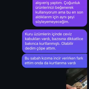 Aldığım Kuru Meyvelerin İçinden Yabancı Maddeler Çıktı İlgisiz Kaldılar