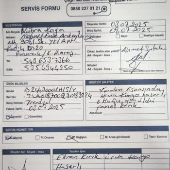 Kırık Gelen Televizyon İçin Servis Raporunu Kabul Etmiyorlar