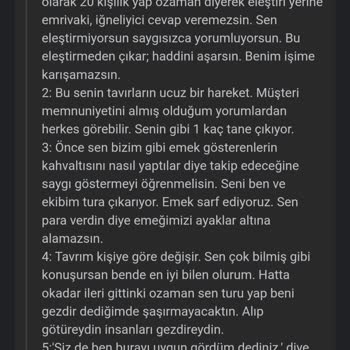 Acentenin Müşteri Yorumuna Karşı Küçültücü Ve Hakaret İçeren Yanıtları