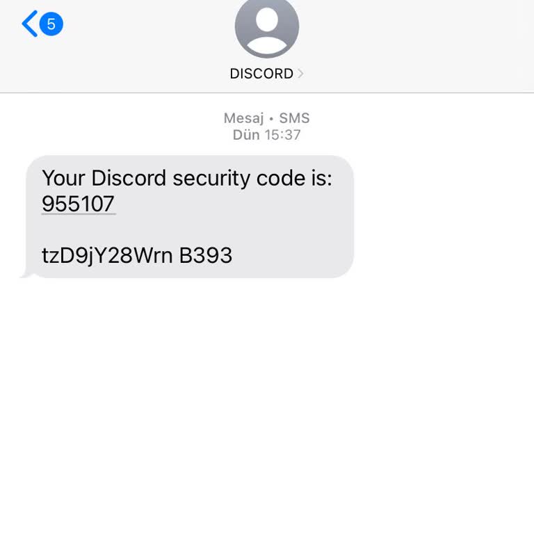 Habersiz Gelen Discord Güvenlik Kodu Mesajı Hakkında Endişe
