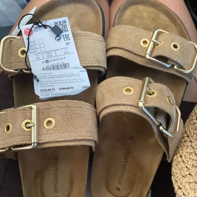 Stradivarius 37-36 Sandalias, no me permitieron cambio por etiquetas