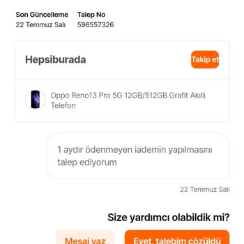 Hepsiburada İade Süreci Bir Aydır Sonuçlanmadı Ücret İadem Yapılmıyor