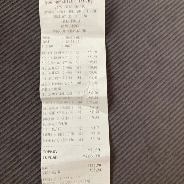 Şok Market Kasiyerinin Eksik Para Ve Poşet İşlemi Konusundaki Yanlış Yaklaşımı