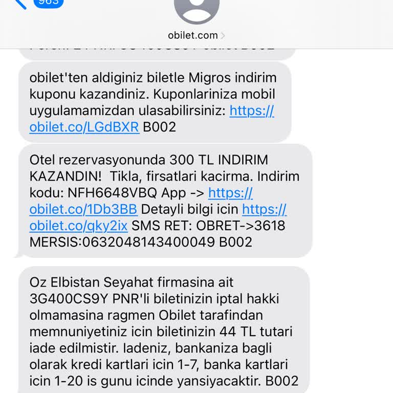 Bilet İptali Sonrası Ücret İadesi Belirsizliği Ve Yetersiz Bilgilendirme