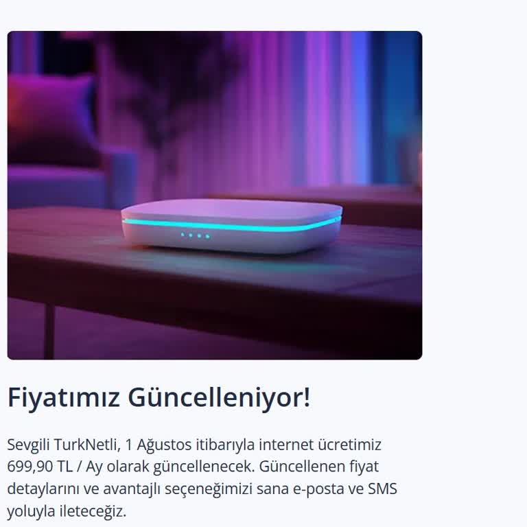 TurkNet Aboneliğinde Kısa Sürede Yüksek Fiyat Artışı