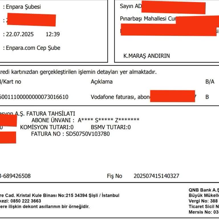 Vodafone'da Bilgilendirme Eksikliği Ve Beklenmedik Fatura Aşımları Nedeniyle Hattım Kısıtlandı