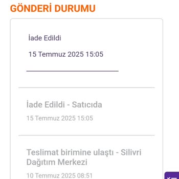 Siparişim Eksik Geldi Çadırım Ulaşmadı