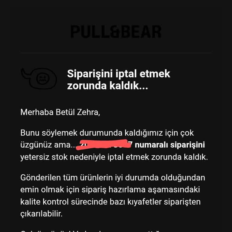 Stokta Olmayan Ürünün Satışa Sunulması Ve Bilgilendirme Eksikliği Nedeniyle Siparişimin Keyfi İptali