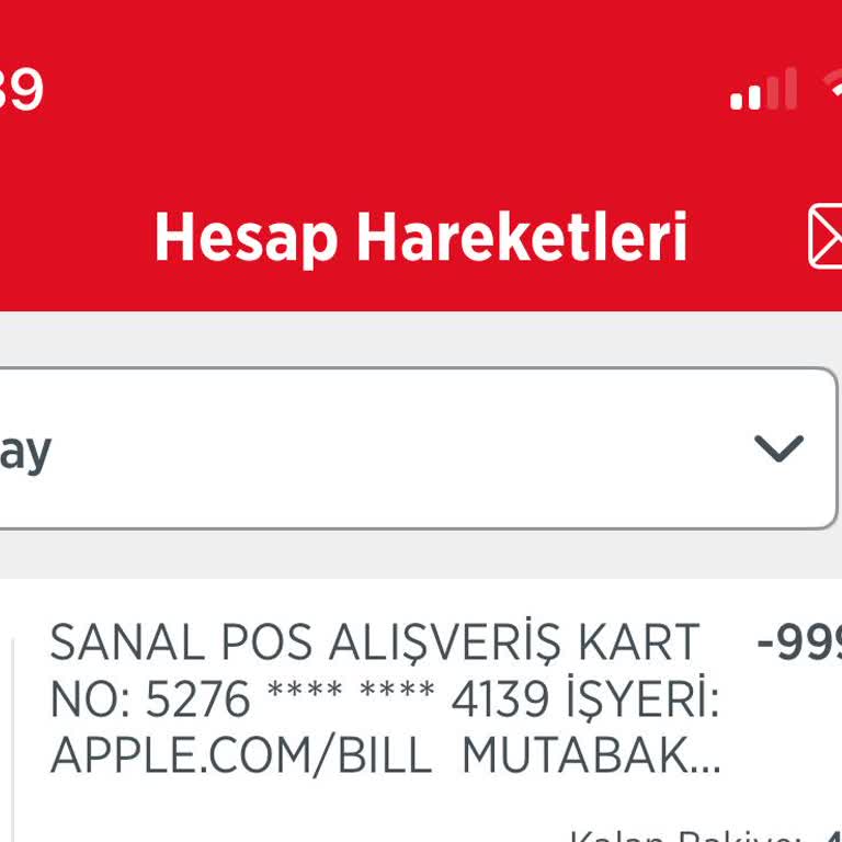 Haberim Olmadan Kartımdan 999 TL Çekildi Açıklama Ve İade İstiyorum