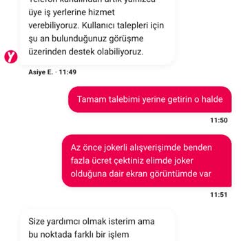 Joker İndirimi Uygulanmadan Fazla Ücret Alındı