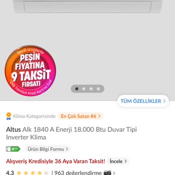 Altus Klima'nın Ücretsiz Kurulum Sözünü Tutmaması Ve Servis Ekibinin Ekstra Ücret Talepleri